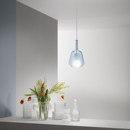 Lampadario a Sospensione Blu 31X18CM