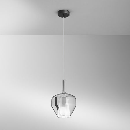 Lampadario a Sospensione Grigio 30X20CM