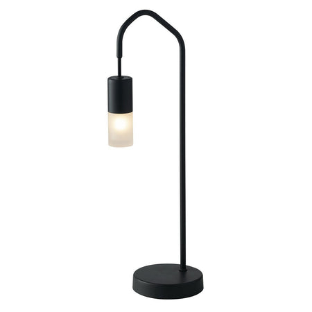 Lampada da tavolo moderna acrilico e metallo nero 48X17CM