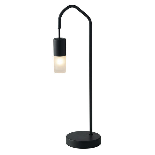 Lampada da tavolo moderna acrilico e metallo nero 48X17CM