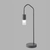 Lampada da tavolo moderna acrilico e metallo nero 48X17CM