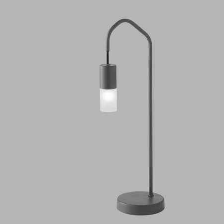 Lampada da tavolo moderna acrilico e metallo nero 48X17CM