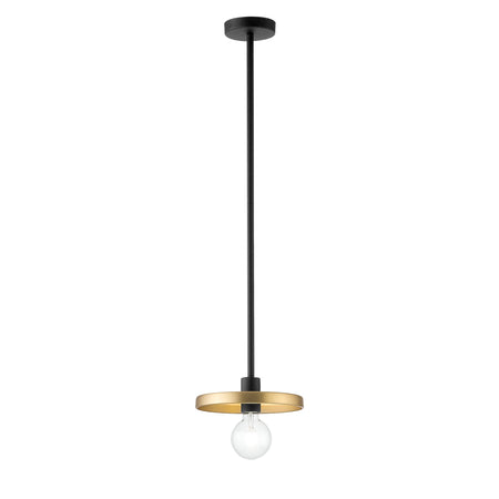 Lampadario a sospensione in metallo Nero/Oro 90,5X25X25CM