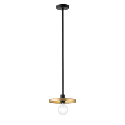 Lampadario a sospensione in metallo Nero/Oro 90,5X25X25CM