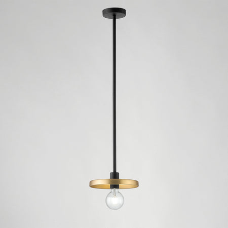 Lampadario a sospensione in metallo Nero/Oro 90,5X25X25CM