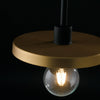 Lampadario a sospensione in metallo Nero/Oro 91,3X85X25CM