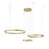 Lampadario a sospensione Oro 120X150X32 cm