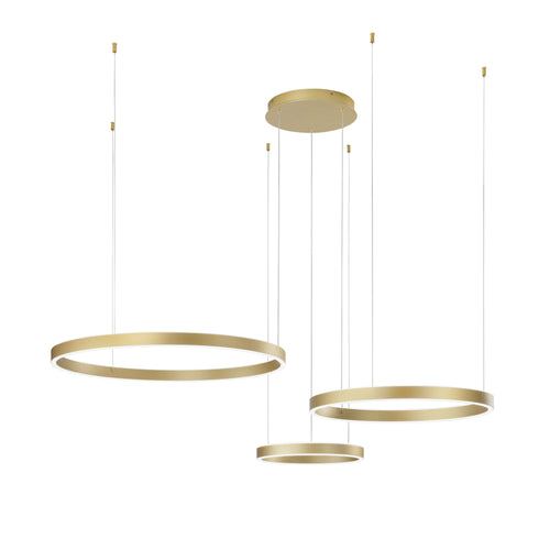 Lampadario a sospensione Oro 120X150X32 cm