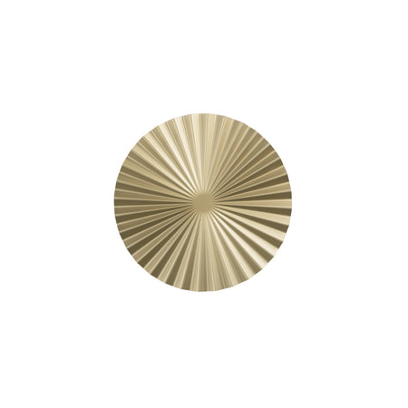 Applique , struttura in metallo e superficie plissettata Oro 50X10 CM