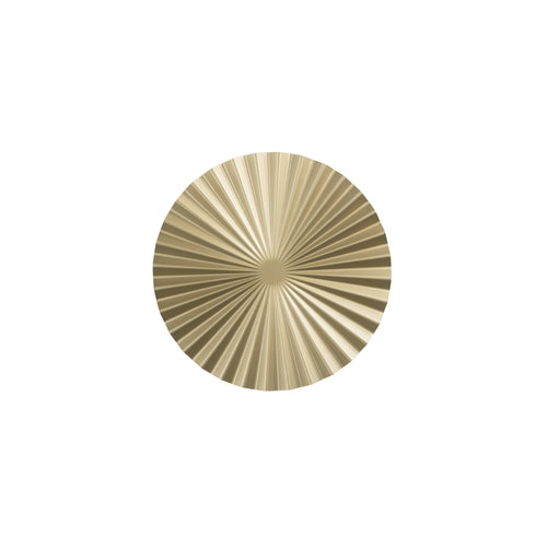 Applique , struttura in metallo e superficie plissettata Oro 50X10 CM