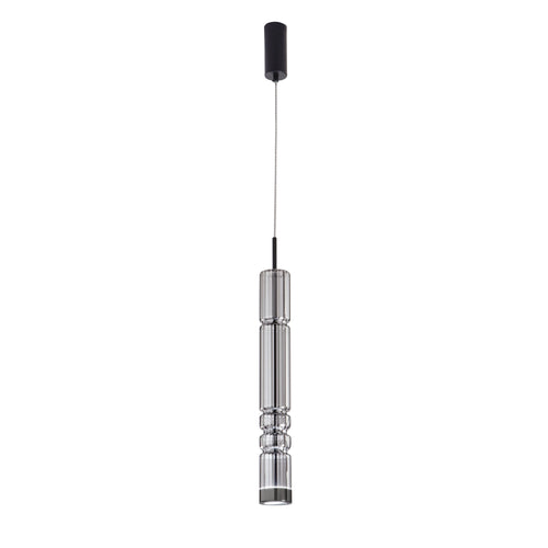 Lampadario Tubolare in Vetro Led GRIGIO 3000K