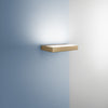 Applique Led in metallo con potenza selezionabile cct Oro 24x15x3,5cm