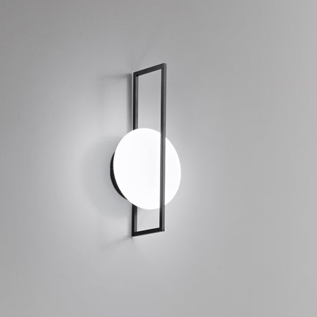 Applique Led in metallo e acrilico 12W cct 34,5X10Cm