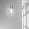 Applique Led in metallo e acrilico 12W cct 34,5X10Cm