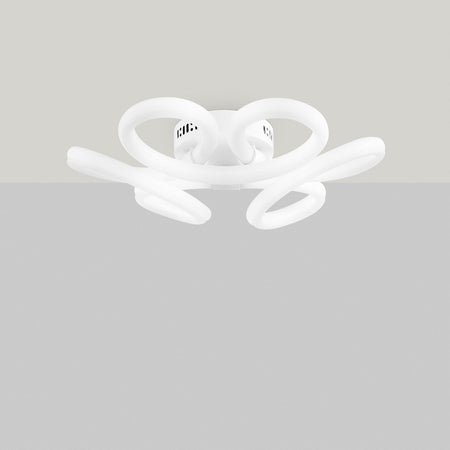 Plafoniera Led Struttura in metallo con diffusore in acrilico 75X14CM