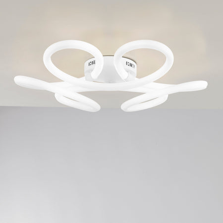 Plafoniera Led Struttura in metallo con diffusore in acrilico 75X14CM