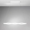 Lampadario a sospensione Struttura in metallo con diffusore in acrilico Led 40W 150X102X15CM