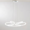 Lampadario a sospensione Struttura in metallo con diffusore in acrilico Led 90W 150X75CM