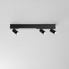Applique struttura in metallo uno o più punti luce cct Nero GU10 + Led 70X3X7 cm