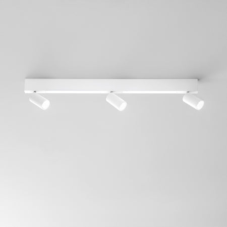 Applique struttura in metallo uno o più punti luce cct Bianco GU10 + Led 90X3X7 cm