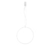 Lampadario a sospensione struttura in metallo diffusore in silicone Bianco 60X210X8 cm