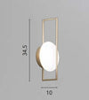 Applique Led in metallo e acrilico 12W cct 34,5X10Cm