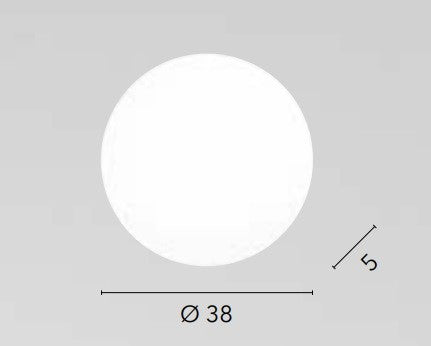 Plafoniera Led Tonda Bianca 24W 2100Lm Ip20 38X38X5Cm