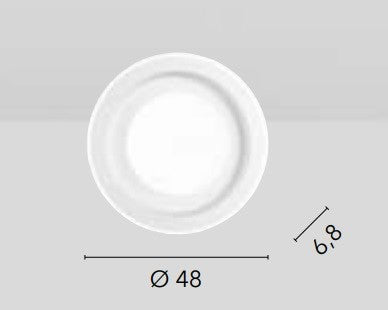 Plafoniera Led bianca 40W cct+RGB con telecom 48X6,8CM