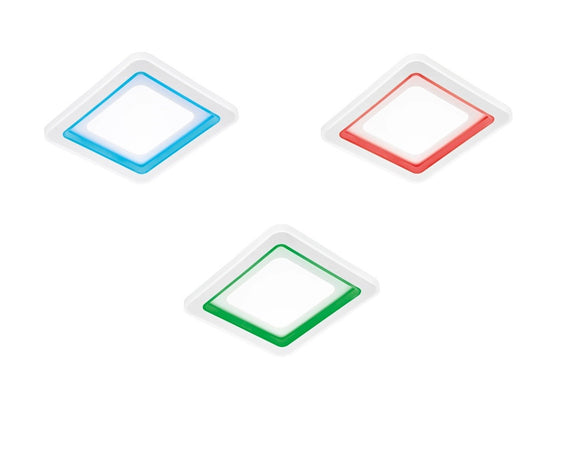 Plafoniera Led bianca 40W cct+RGB con telecom 48X48X6,8CM