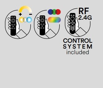 Plafoniera Led bianca 40W cct+RGB con telecom 48X48X6,8CM