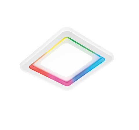 Plafoniera Led bianca 40W cct+RGB con telecom 48X48X6,8CM