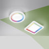 Plafoniera Led bianca 40W cct+RGB con telecom 48X48X6,8CM