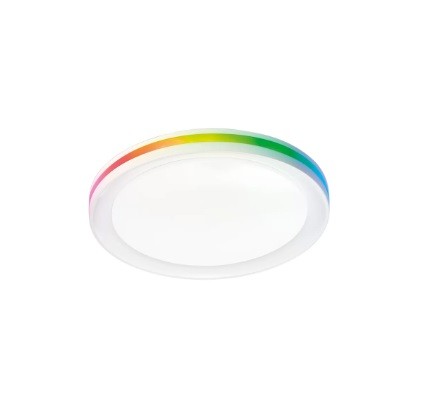 Plafoniera Led bianca con funzione cct e RGB 35W 40x40 cm.