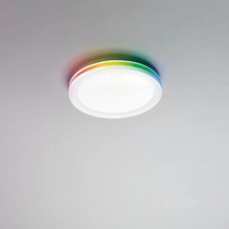 Plafoniera Led bianca con funzione cct e RGB 35W 40x40 cm.