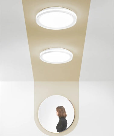Plafoniera Led bianca con funzione cct e RGB 35W 40x40 cm.