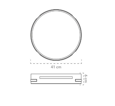 Plafoniera Led Nera 24W 3520Lm cct 41X41X6Cm