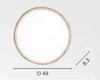 Plafoniera Led in metallo Effetto Legno 22W con interruttore cct 48X8,3cm