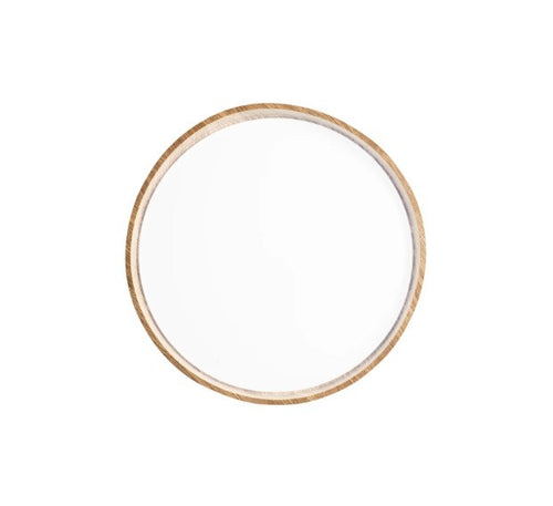 Plafoniera Led in metallo Effetto Legno 22W con interruttore cct 48X8,3cm