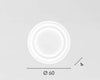 Plafoniera Led con interruttore cct per la personalizzazione della temperatura colore Bianca 56W 8800Lm 60X60X4Cm