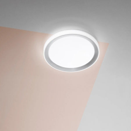 Plafoniera Led bianca 24W con interruttore cct 40x7cm