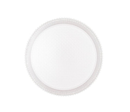 Plafoniera Led in metallo e acrilico Bianco con funzione cct 60 cm 37,5W 6000Lm 58X58Cm