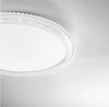 Plafoniera Led in metallo e acrilico Bianco con funzione cct 60 cm 37,5W 6000Lm 58X58Cm
