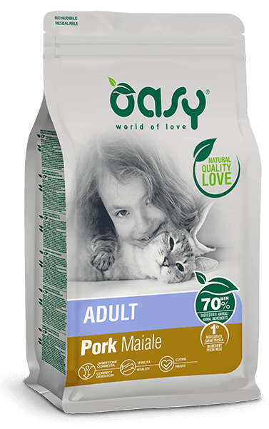 Oasy Lifestage Adult Maiale per Gatti