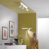 Applique struttura in metallo uno o più punti luce cct Bianco GU10 + Led 90X3X7 cm