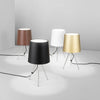 Lampada da tavolo in metallo con paralume in alluminio Nero 25X43,5cm