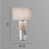 La lampada da tavolo design contemporaneo Verde 33X55cm