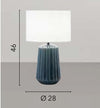 La lampada da tavolo unisce eleganza e design contemporaneo Ottanio 28X46cm