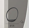 L’applique presenta una struttura in metallo e un diffusore in silicone Bianco 15X35 cm