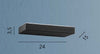 Applique Led in metallo con potenza selezionabile cct Oro 24x15x3,5cm