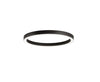 Plafoniera struttura circolare e diffusore in acrilico Nero 60X8,5 CM